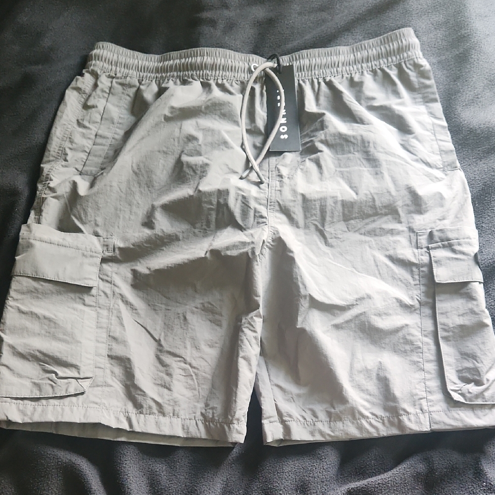 Men's Gray Cargo Shorts